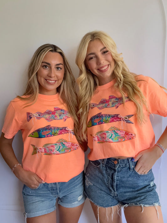 Fish with bows Tee